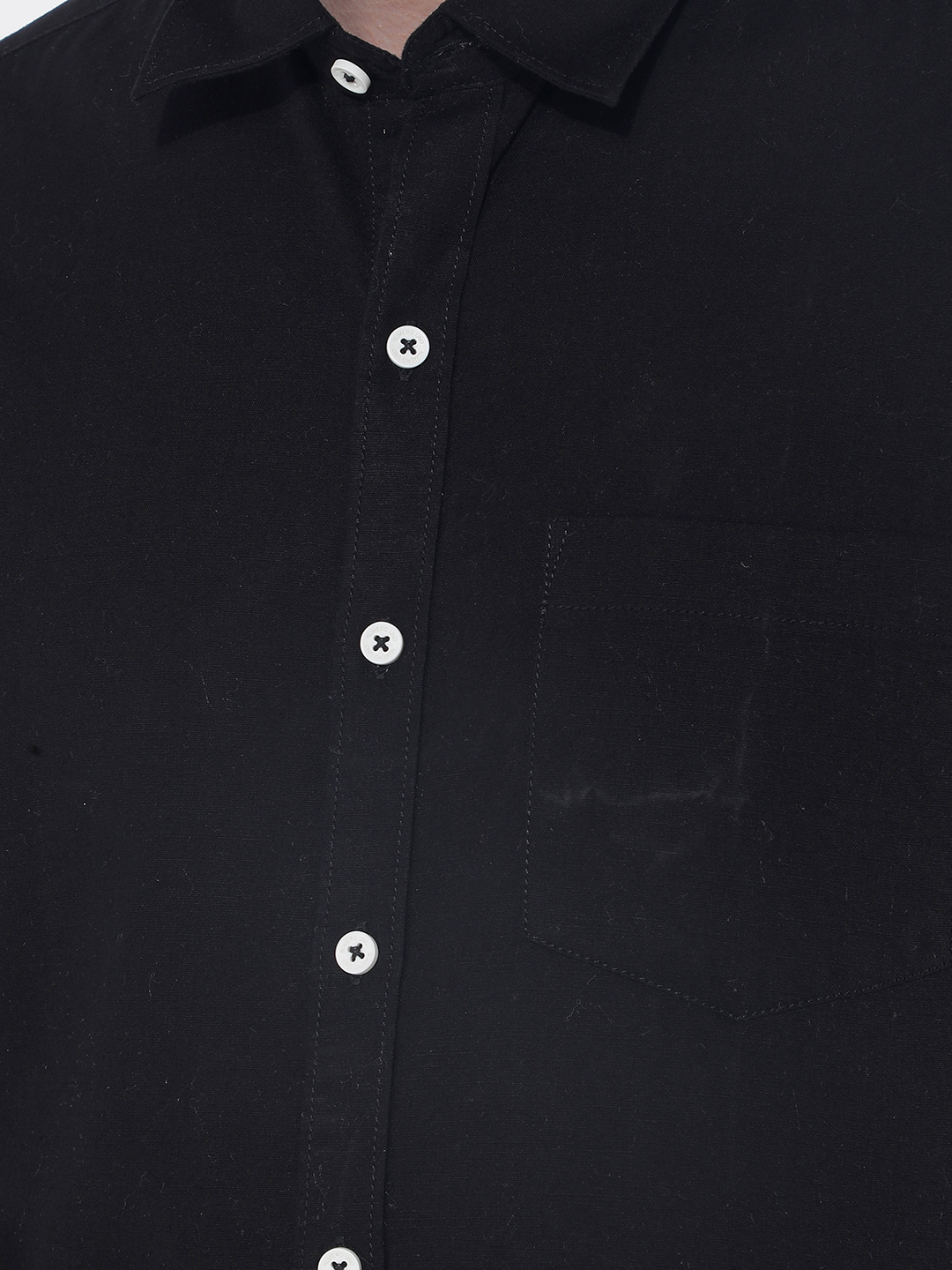 Numero Uno Men Solid Black Shirt